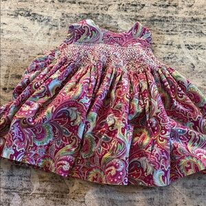 Handmade smocked baby dress